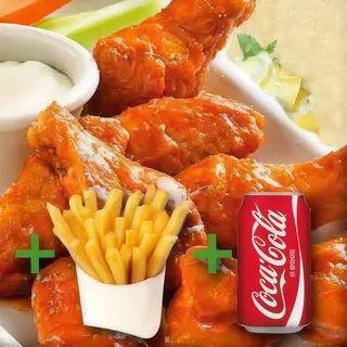 Menú Alitas De Pollo (5 uds.)