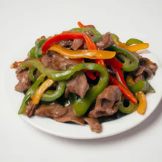 Ternera Salteada Con Pimientos Verdes