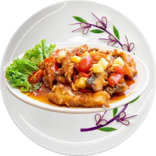 Pescado con salsa china