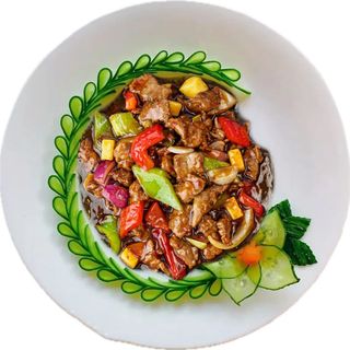 Ternera Con Salsa Picante