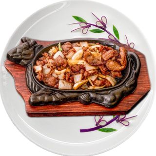 Ternera a la plancha volcán