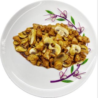 Pollo con champiñones