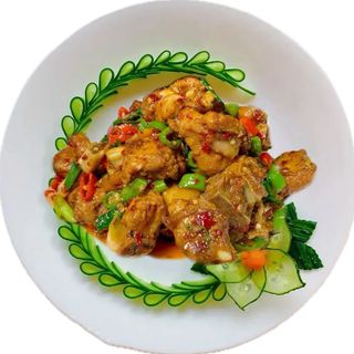 Costilla De Cerdo Con Salsa Picante