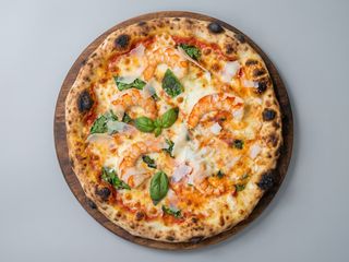 Pizza De Langostinos (30 Cm.)