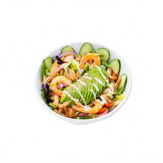 Ensalada Med Con Pollo Y Langostino