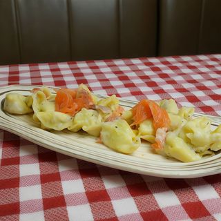 Ravioli con Burro, Salvia y Salmón