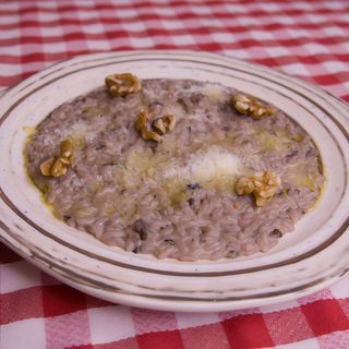 Risotto con Radicchio, Gorgonzola e Noci