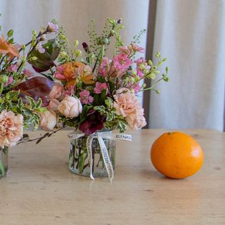 Jarrón XS de Vidrio con Flores especial Día de la Madre