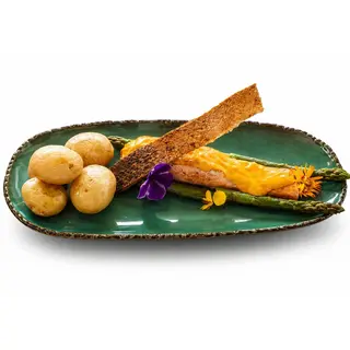 Salmón en salsa de mango