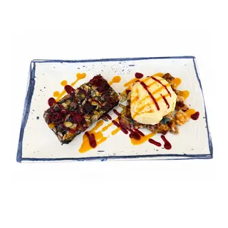 Brownie de frambuesa
