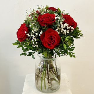 Ramo de 6 Rosas Rojas San Valentín "Incondicional"