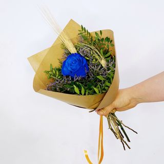 Ramo de 1 Rosa Azul Esencia - Sant Jordi