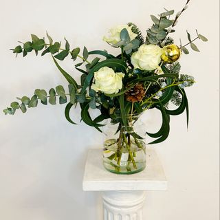 Ramo de Navidad 3 Rosas Blancas