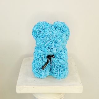 Osito de Rosas Azul