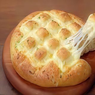 Pane all'aglio con mozzarella