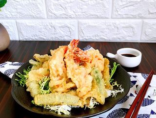 Langostinos En Tempura