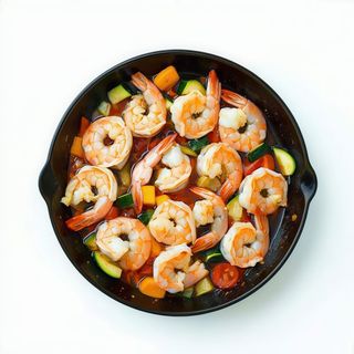 Langostinos Con Verduras