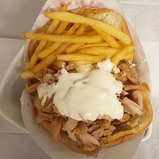 Doner Kebab Con Carne Y Patatas