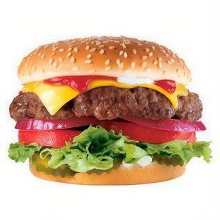 Hamburguesa De Ternera Con Queso