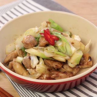 96. Pollo Al Vapor Con Puerros