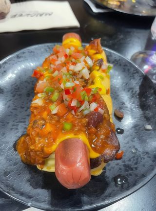 Hot Dog Chili Cheddar