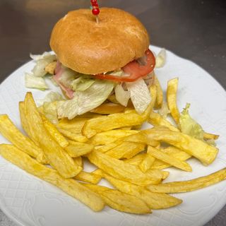 Hamburguesa de Buey con queso azul