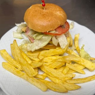 Hamburguesa de pechuga de pollo