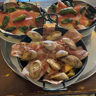 Sartén de Frankfurt y bacon