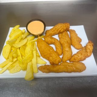 Fingers De Pollo Con Patatas