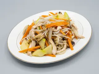 pollo con verduras