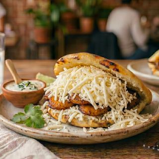 Arepa de Plátano con Queso Blanco