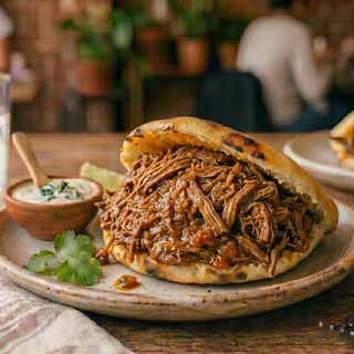 Arepa de Carne Mechada