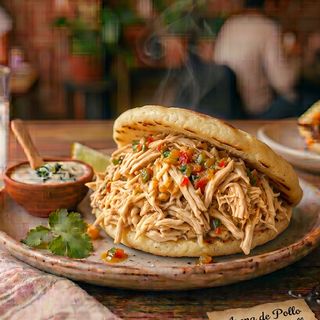 Arepa de Pollo Mechado