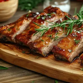 Menú 1/2 Costillar BBQ