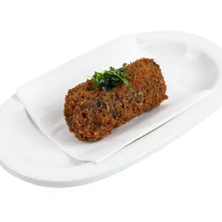 La croqueta de carbassa, espinacs i gingebre