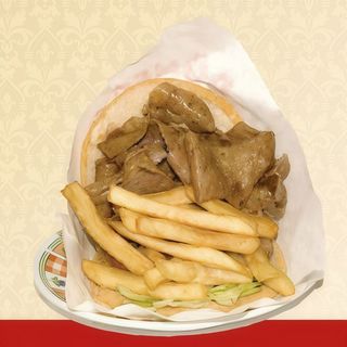 Menú Doner Kebab De Pollo Solo Carne Con Patatas