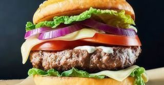 Hamburguesa Normal Con Ensalada