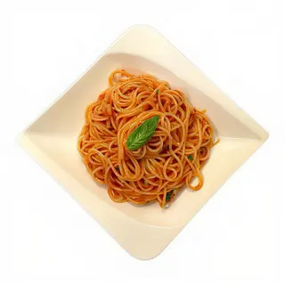 Espaguetis con salsa napolitana