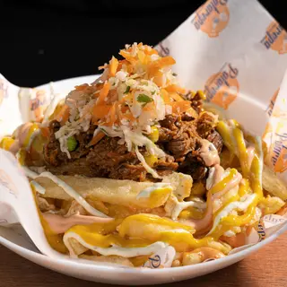Papas locas de ternera mechada casera (ideales para compartir)