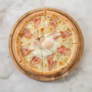 pizza carbonara (familiar)