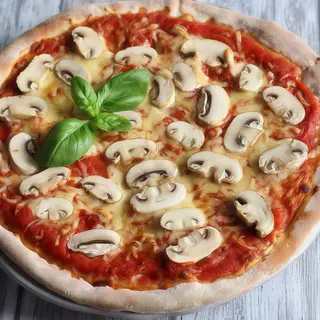 Pizza funghi (33x33 cm.)