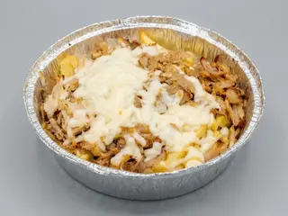 Papas locas kebab pollo