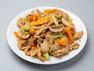 Cerdo Con Champiñones