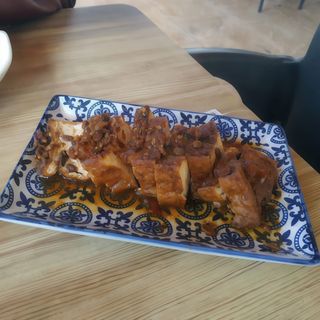 Tofu Frito En Guiso Picante