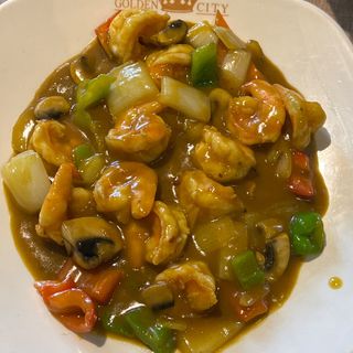 40. Gambas Con Salsa De Curry