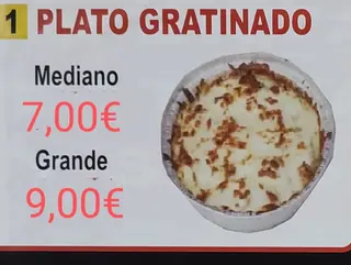 Plato gratinado grande