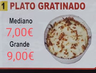 Plato gratinado grande