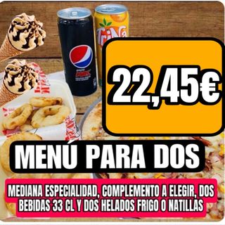 Menú para dos