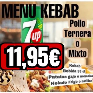 Menú Kebab