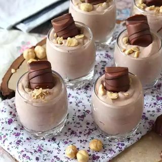 Vasito cheesecake con kinder